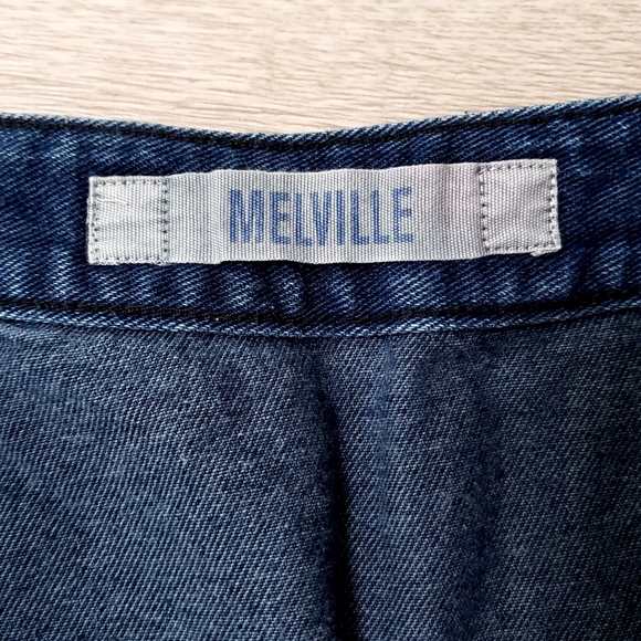 Brandy Melville button up blue denim mini skirt size 25 Y2K - Picture 4 of 6